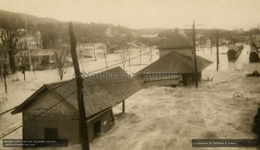 Postcard: Proctor Depot, November 1927 Flood